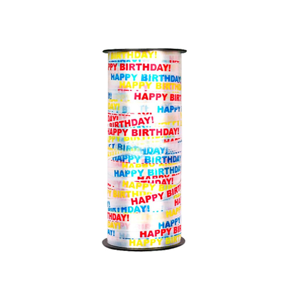 ULTNICE Birthday Balloon Ribbon Roll Metallic Curling Ribbon for Party Decoration Wrapping Crafts Florist 100 Yards