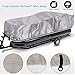Pyle Universal Boat Adjustable Storage Cover - 25'-28'L to 96” Pontoon Boats Protection Custom Heavy Duty Waterproof Polyester Fabric, Snap Strap, Elastic Cord, Bag