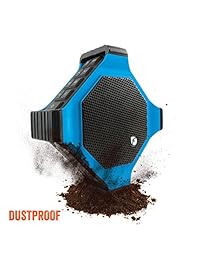 ECOXGEAR EcoDrift Altavoz Bluetooth inalámbrico resistente e impermeable con control de voz integrado Siri y , Azul