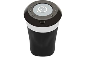 YESCOO Car Ashtray with Lid Smell Proof, Detachable Ashtray with Ceramic Inner Cup, Smokeless Ashtray for Car, Home, Office, Portable Ashtray with LED light for Indoor, Outdoor, Father's Day Gifts for Dad