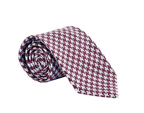 Brioni Men's Houndstooth Woven Silk Necktie