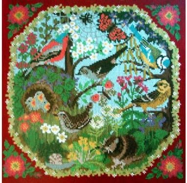Hedgerow Needlepoint Kit by Elizabeth Bradley