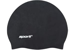 Sporti Silicone Swim Cap for Kids, Unisex Youth Swimming Cap, Protection Bathing Caps for Your Children, Aged 2-10