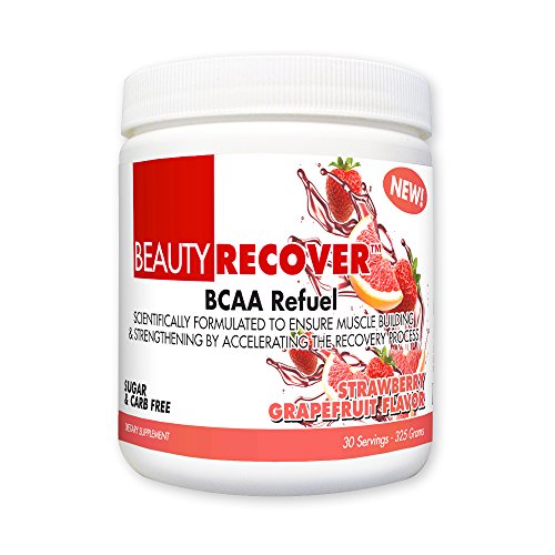 BeautyFit BeautyRecover, BCCA Refuel For Women, Strawberry-Grapefruit, 314 grams (30 Servings)
