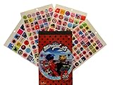Miraculous Ladybug Sticker Pad - 4 Sticker Sheets Over 260 Stickers