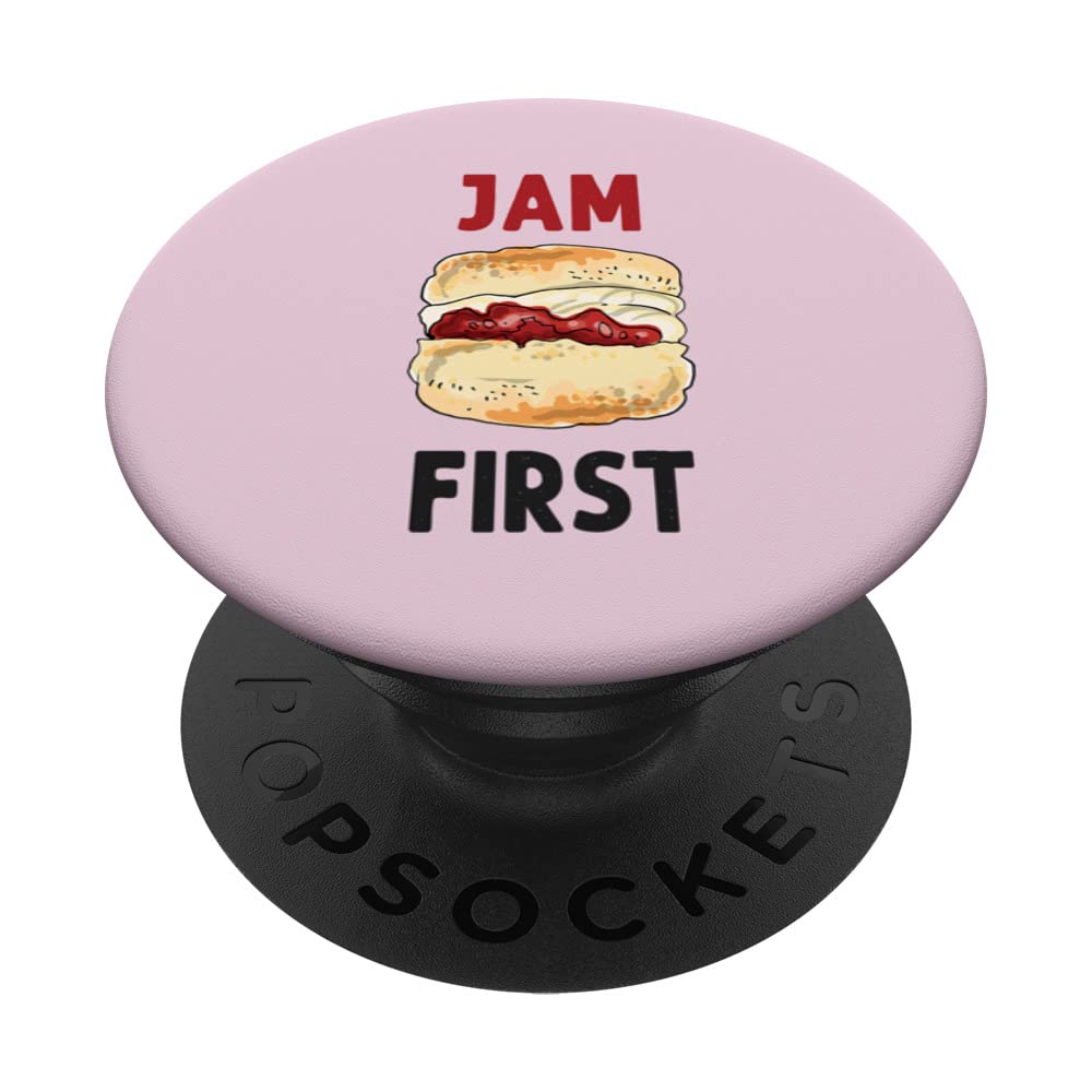 Novelty Cornish Scones Ideas For Women & Cornwall Jam First PopSockets Swappable PopGrip