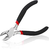 Billbotk Wire Cutters, Small Side Cutters for Crafts, Flush Cutting Pliers Jewelry Making, Floral Artificial Flowers, Zip Tie