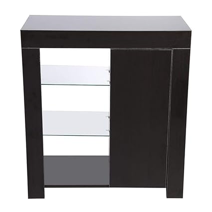 Gabinete Moderno con RGBW Tira de LED Aparador de Visualización Alacena