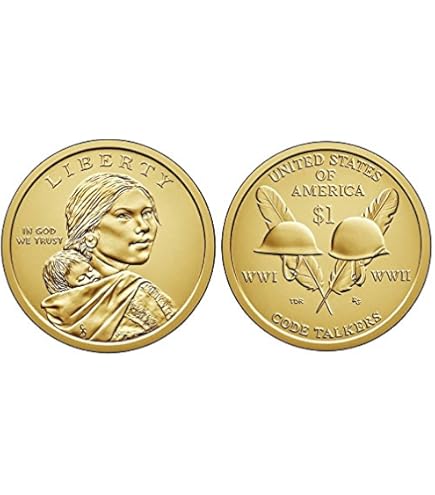 2014 P, D Native American (Sacagawea/Golden) Dollar 2 Coin Set