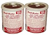 Two Quarts Red Kote Coat Gas Fuel Tank Sealer Liner Gas Oil Diesel