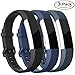 Vetoo Band Compatible for Alta HR/Alta Straps, Soft Adjustable Replacement Band Accessory with Secure Watch Clasps, Pack of 3