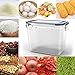Cereal & Dry Food Storage Container, Estmoon Plastic Storage Containers, Airtight, Leak proof With Locking Lids - Suitable For Cereal, Flour, Sugar, Rice, Snacks - Set of 4 (122.99 oz / 3.6L)