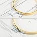 Caydo 16 Pieces 3 Inch Embroidery Hoops Kit Include Bamboo Circle Cross Stitch Hoop Ring, Bows and Cotton String for Christmas Ornaments Decoration and Art Craft Handy Sewing
