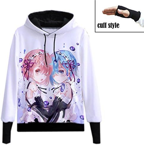 CosEnter Re:Life in a different world from zero Ram/Rem Hoodies Size M