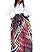 vigvog Women's Ethnic Plus-Size Stylish Diagram Block African Print High Waisted Long A-line Skirt US16-18 (XL, LC65008-8)