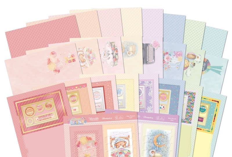 Hunkydory Crafts Rhyming Reveals Concept Card Collection, Gold,Silver