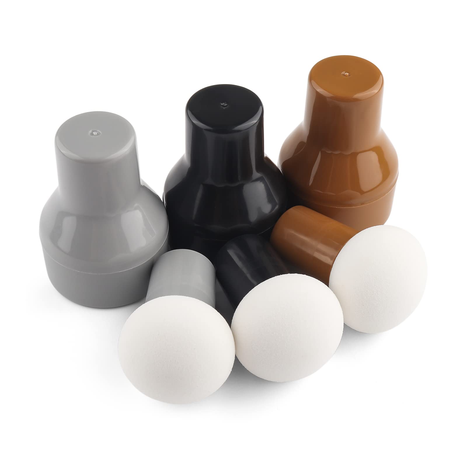 3PCS / Sets Ink Applicator with Storage Cases,Paper Pouncers for Direct Ink Application On Crafts Projects Easily,Inking Sponge for Stamp Ink Distressing, Blending Card Making Crafting Tools