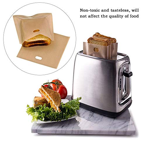 20 Pack Toaster Bags Reusable, YANSHON 3 Sizes Non-Stick Toast Bags for Heat Resistant - FDA Approved, Perfect for Grilled Cheese Sandwiches, Chicken, Pizza, Pastries, Panini - Thumbnail 4