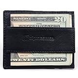 Alpine Swiss Men's Leather RFID Blocking Cash Strap Minimalist Wallet Money Clip