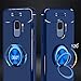 Elegant Choise Galaxy S9 Case, Hybrid Slim Ring Holder Shockproof Kickstand Soft Protective Case Fit Magnetic Car Mount for Samsung Galaxy S9 (Blue)