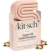Kitsch Argan Oil Shampoo Bar – Repairing Hair Shampoo for Men & Women – Strengthening, Nourishing Hair Care, Reduce Breakage & Boost Elasticity – Silicone, Paraben & Sulfate Free, Made in USA - 3.2 oz