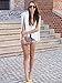 Verdusa Women's Lapel Split Long Sleeve Blazer Solid Cape Jacket Coat
