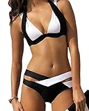 Ninimour Womens Bandage Cut Swimsuit Swimwear Bikini Set
