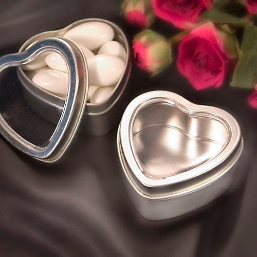 60 Heart Shaped Boxes Mint Tins