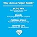 Project Paws Dental Sticks for Dogs - Triple Enzyme Dental Care Chews - Grain Free - 10 Count Large
