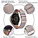 Koreda Compatible Samsung Galaxy Watch (42mm) Bands, 20mm Softer Leather Bracelet Strap for Samsung Gear Sport Smartwatch & Samsung Galaxy Watch SM-R810/R815/Galaxy Watch Active 40mm (Dark Gray, 42mm)