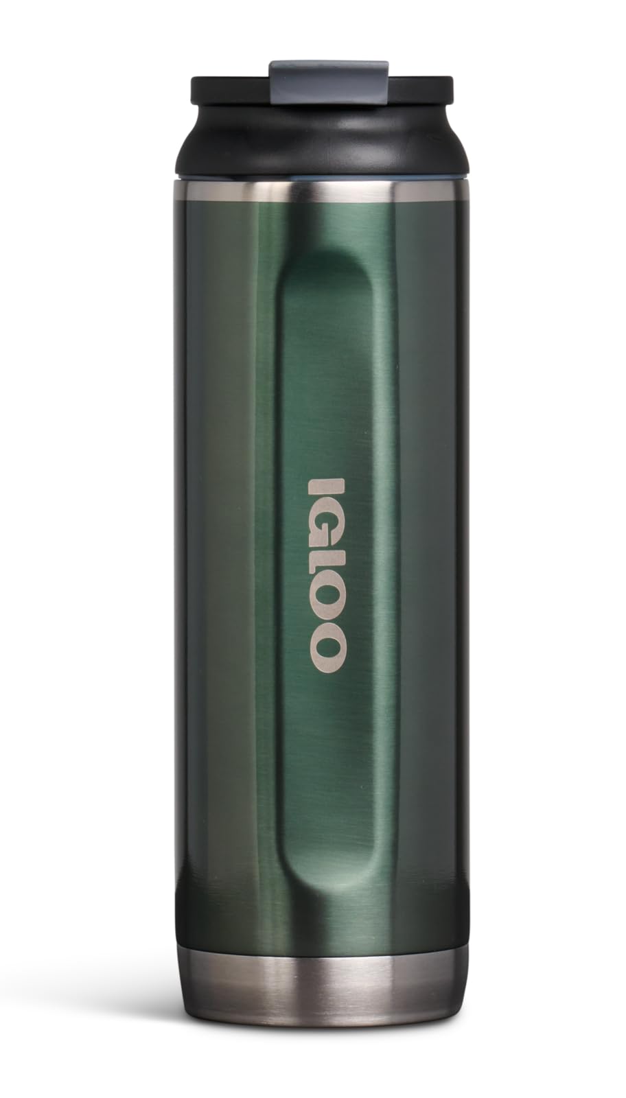 Igloo 20 oz Stainless Steel Tumbler, Flip 'n' Sip, Spruce
