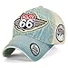 ililily Route 66 Wing Logo Patch Denim Mesh Back Snapback Hat Baseball Cap (ballcap-1081-2)