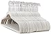 50 pc Premium Quality Off-White Velvet Hangers - Space Saving Thin Profile, Non-slip Padded with Notched Shoulders for Dresses and Blouses â€“ Strong Enough for Coats and Pants