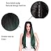 AISI HAIR Ombre Synathetic Wigs for Black Women Long Green Wig Heat Resistant Wigs Middle Part Cosplay Wig Green Party Wigs for Women