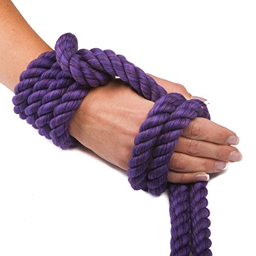 image for FMS Ravenox Natural Twisted Cotton Rope | (Purple)(1/2 Inch x 640 Feet