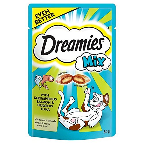 Dreamies Cat Treats with Salmon & Tuna 60g (PACK OF 2)