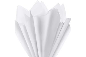 EUSOAR White Tissue Paper, 20x15 Inches 200pcs for Gift Packaging, Wrapping, Crafts, DIY Art, Birthday Parties, Weddings - Bu