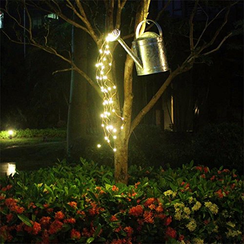 String Fairy Lights,6 Six-Ft Strands,20 Warm White LEDs per strand(120 total),Flexible Copper Wire for Glowing Watering Can with Light,Waterproof,Battery Operated,8 Modes Remote Control with Timer