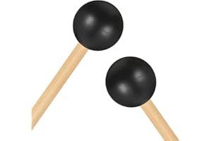 Miwayer Rubber Mallet 8/12.5/15in Drumsticks for Percussion Such as Tongue Drum, Xylophone, Glockenspiel, Handpan (12.5in)