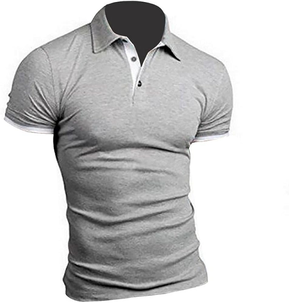 Marco Polo Herren Tshirt Männer Hemd Farbe Feste Slim Fit Männer