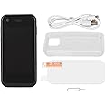 Cuifati XS11 Mini Mobile Phone, 2.5in Cell Phone GPS 1GB 8GB Quad Core for Android Smart Phone for Students (Black)