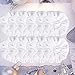 Whavel 12 Pack Hair Scrunchies Velvet Elastics Scrunchy Bobbles Soft Hair Bands Hair Ties, White