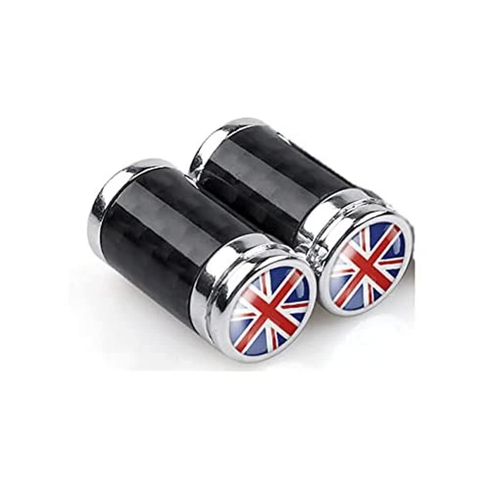 Aluminium Carbon Valve Inner Tube Caps for BROMPTON (PAIR)