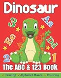 Fun Dinosaur ABC Book: in 1 Letter Tracing