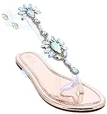 Liliana Marlo-9 Gladiator Lucite Clear Strap