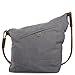 Fansela(TM Messenger Bag, Crossbody Satchel Bag Retro Canvas Hobo Bag Oversized Grey