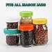 Mason Jar Plastic Lids for Regular Mouth and Wide Mouth for Storage Colored 20 Pack