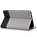 kwmobile Elegant canvas synthetic leather case for Huawei MediaPad X2 7.0 in grey black with convenient STAND FEATURE