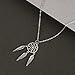 LUX ACCESSORIES Dreamcatcher Owl Elephant Spear Arrow Head Boho Tribal Leaf Crystal Floral Interchangeable Charm Pendant Necklace (7 Charms)
