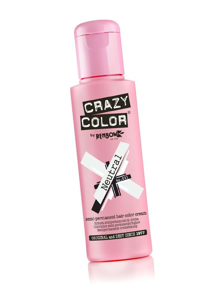 Crazy Color Semi Permanent Hair Color Cream Neutral No.31, 3.3 Ounce